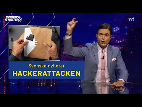 Thumbnail of the video: Svenska nyheter - Hackerattacken
