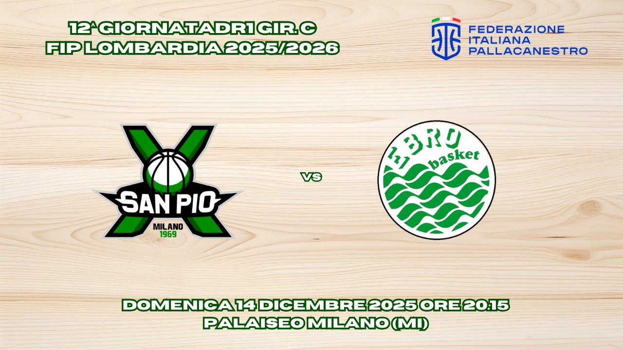 Velasca San Pio X Milano vs Ebro Basket Milano