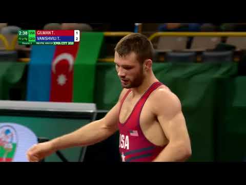 Round 3 FS - 57 kg: T. GILMAN (USA) v. T. VANISHVILI (GEO)