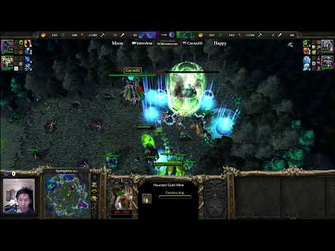Moon (NE) vs Happy (UD) - WarCraft 3 - Head Fake - breakaway - WC3411