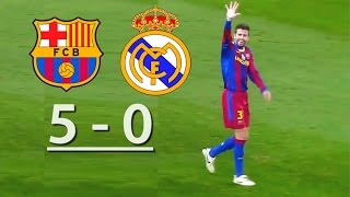 Barcelona vs Real Madrid  (5-0)