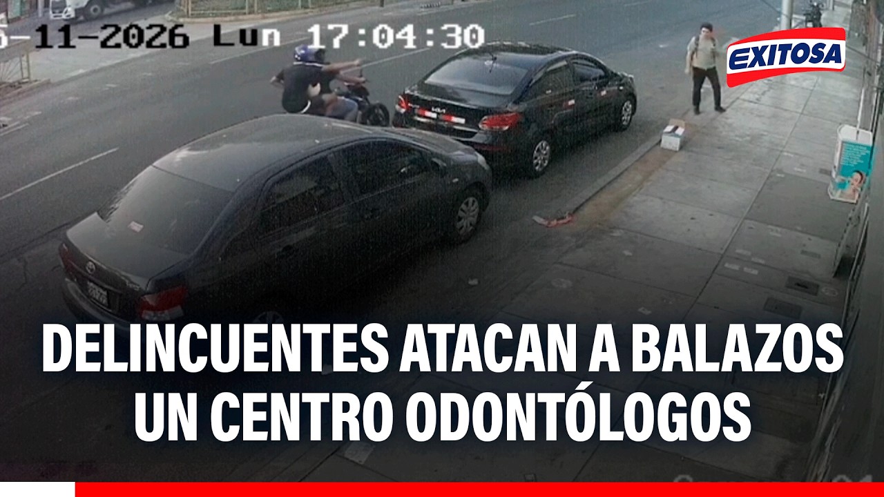 🔴🔵 Delincuentes atacan a balazos un centro odontólogos y dejan una persona herida