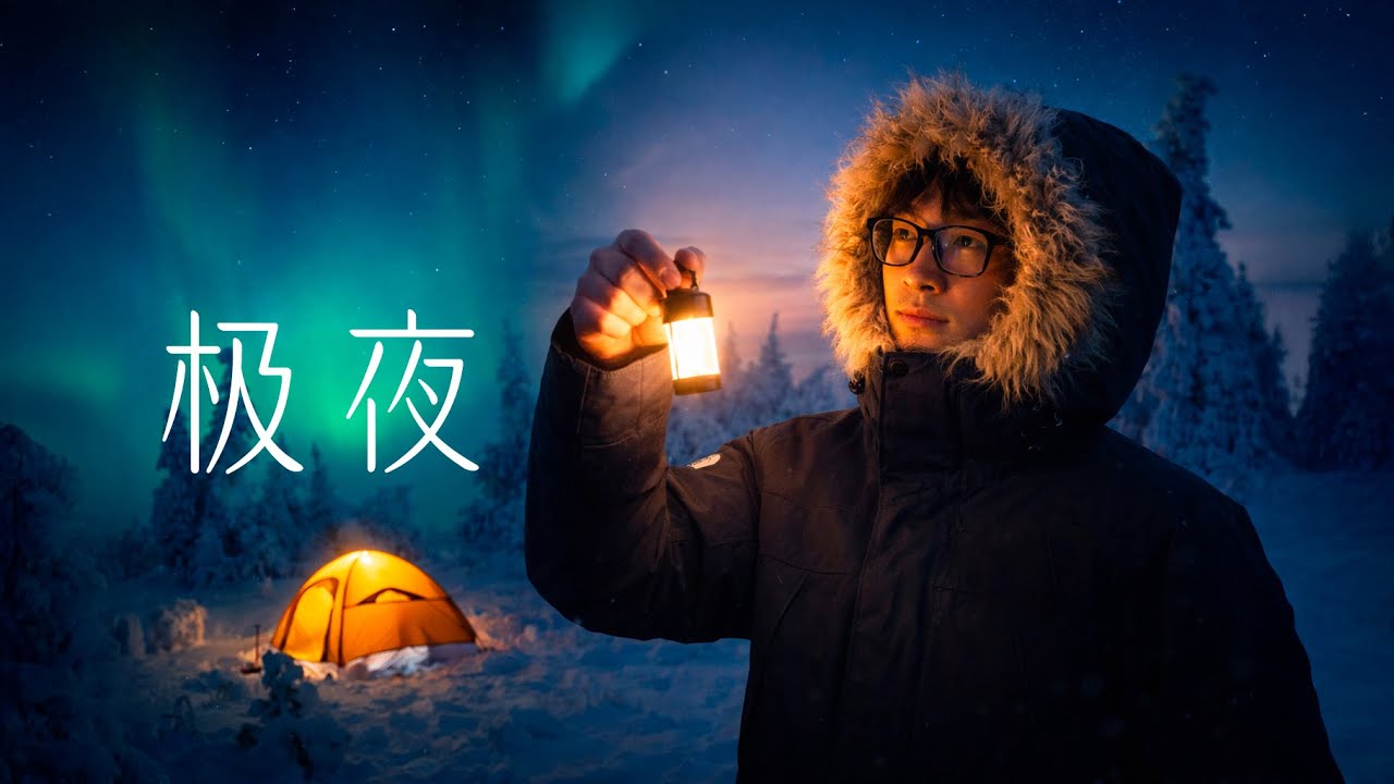 极夜前，在芬兰罗瓦涅米体验0.9度的太阳！露营看极光｜4K杜比视界