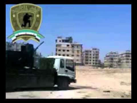 التصدي للطيران الحربي من قبل قوات المغاوير في الغوطة الشرقية في ريف دمشق