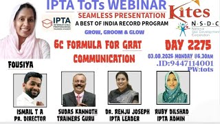 ToTs Webinar 2275 6C  Formula for grat Communication  (FOUSIYA )