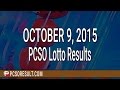 PCSO Lotto Results October 9, 2015 (6/58, 6/45 ...