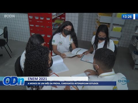 A menos de um meÌ‚s da prova, candidatos do Enem intensificam estudos 26 10 2021