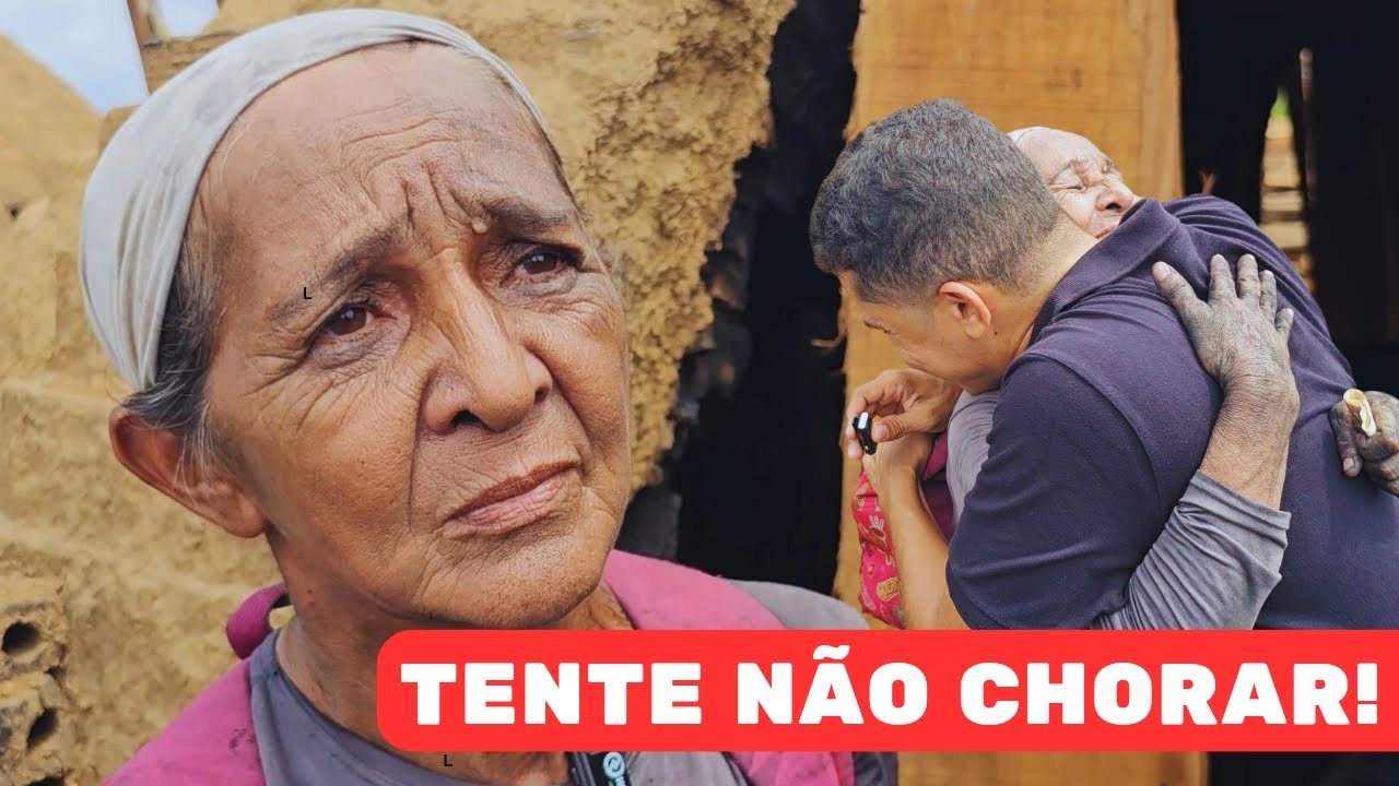 TENTE NÃO CHORAR: IDOSA FAZ CARVÃO, VIVE SOZINHA  E CHORA COM SURPRESA❤️