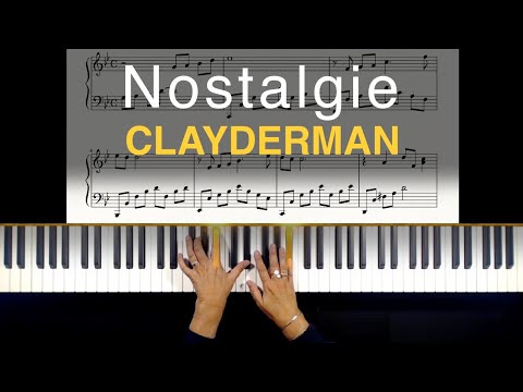 Nostalgie - Richard Clayderman | Scrolling Sheet Music Piano Tutorial