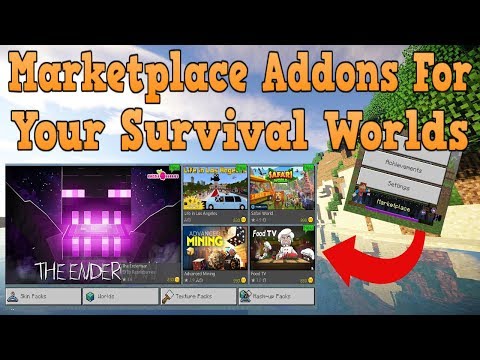 How To Download Minecraft Marketplace Addons For Your Survival World