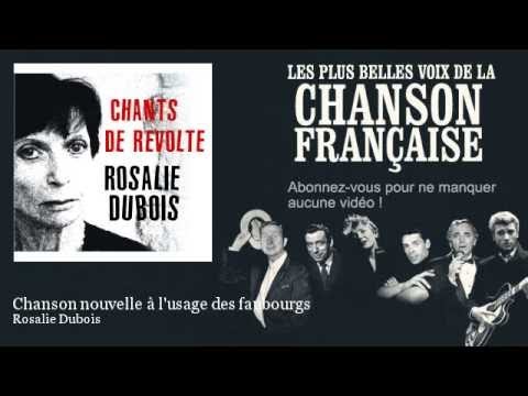 Rosalie Dubois - Chanson nouvelle à l'usage des faubourgs