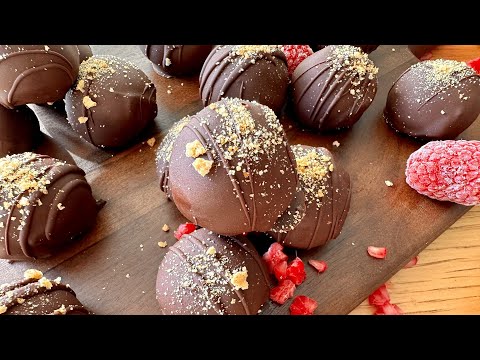 Dark Chocolate Raspberry Cheesecake Truffles Recipe