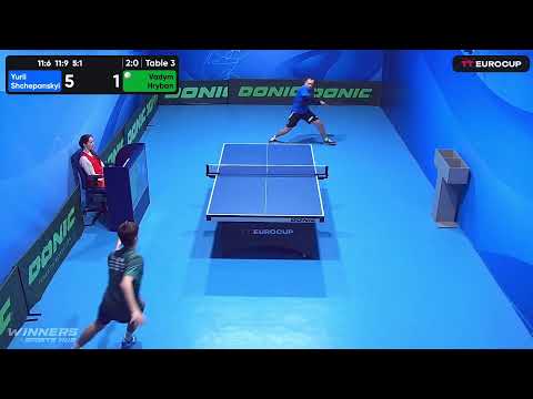 18:50 Yurii Shchepanskyi 3-0 Vadym Hryban 23.04.2023 TT Euro.Cup Ukraine Star. Table 3