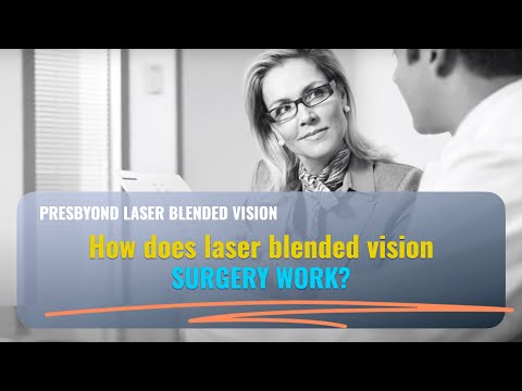 How does laser blended vision surgery work?