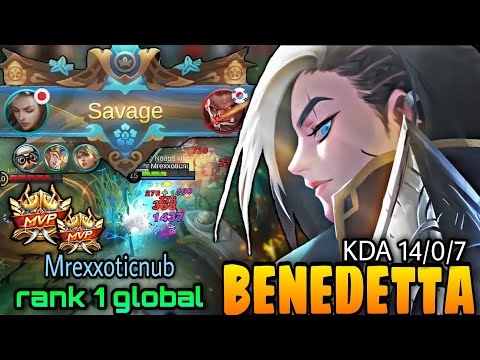 Benedetta Savage Gameplay 2021 - Mrexxoticnub top 1 global benedetta mobile legends