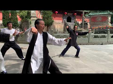 武當太極拳28式 Wudang Zhang Sanfeng Taiji 28@de Purple Heaven Palace on Wudang mountains with Master Gu