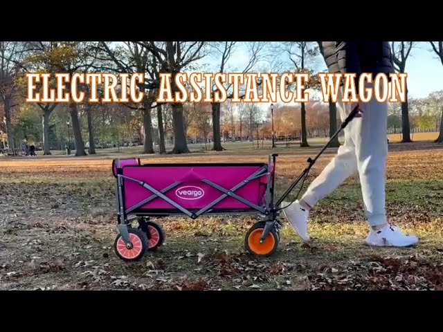 Видео Veargo Electric Assistance Folding Wagon