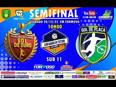 LIGA GOIÁS CATEG. BASE 2025 - SEMIFINAL - GOL DE OURO - MARA ROSA X GOL DE PLACA NIQUELANDIA