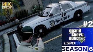 【Grand Theft Auto V LSPDFR実況Season6】#2 シェリフもブルーライト！新しいCVPIでパレト・ベイをパトロール！なんと都市部まで引きずられる追跡劇まで！【ゆっくり実況】