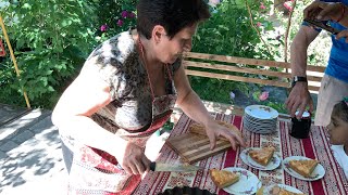 preview picture of video 'Making Armenian Gata - Sweets Masterclass in Armenian Village Garden in Aragats'