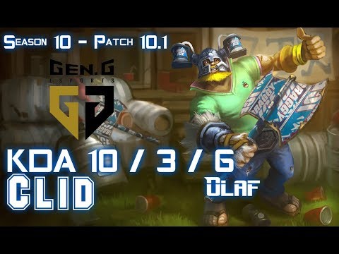 Gen Clid OLAF vs EKKO Jungle - Patch 10.1 KR Ranked