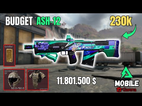 BEST ASH-12 BUDGET LOADOUT GAMEPLAY - GARENA DELTA FORCE MOBILE OPERATIONS 