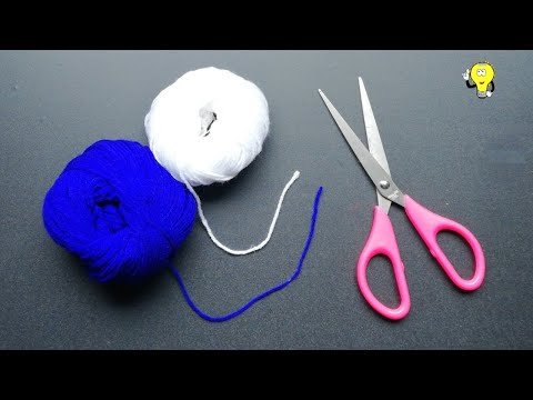 Woolen Thread Craft Wall Hanging - Best Out Of Waste Woolen - Home Decorating Ideas Handmade Video