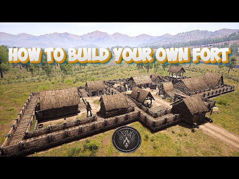 How to build your own fort in Medieval Dynasty Oxbow , Base Building , Speed Build