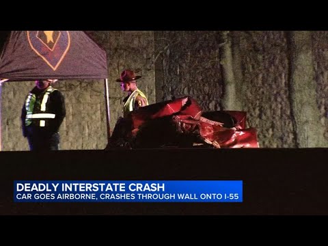 Driver killed ID'd after car crashes through barrier onto I-55: police