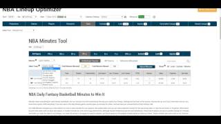 Tools Tab Demo - NBA Lineup Optimizer