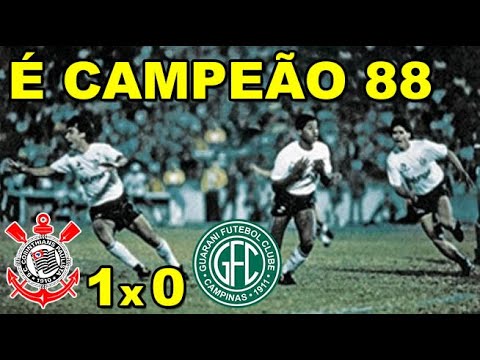 Corinthians 1 x 0 Guarani - Final Campeonato Paulista 1988 - 2º Jogo - Gol Viola 31/07/1988