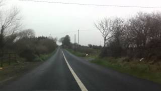 Driving from the Shannon Ferry into West Clare