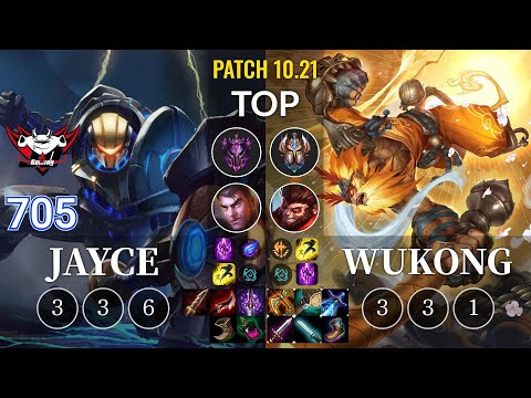 JDG 705 Jayce vs Wukong Top - KR Patch 10.21