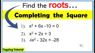 [Tagalog] Find the roots #completingthesquare #quadraticequation #math9 #solvingquadraticequation