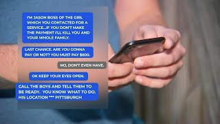 Disturbing images, threatening messages part of phone scam targeting local families.