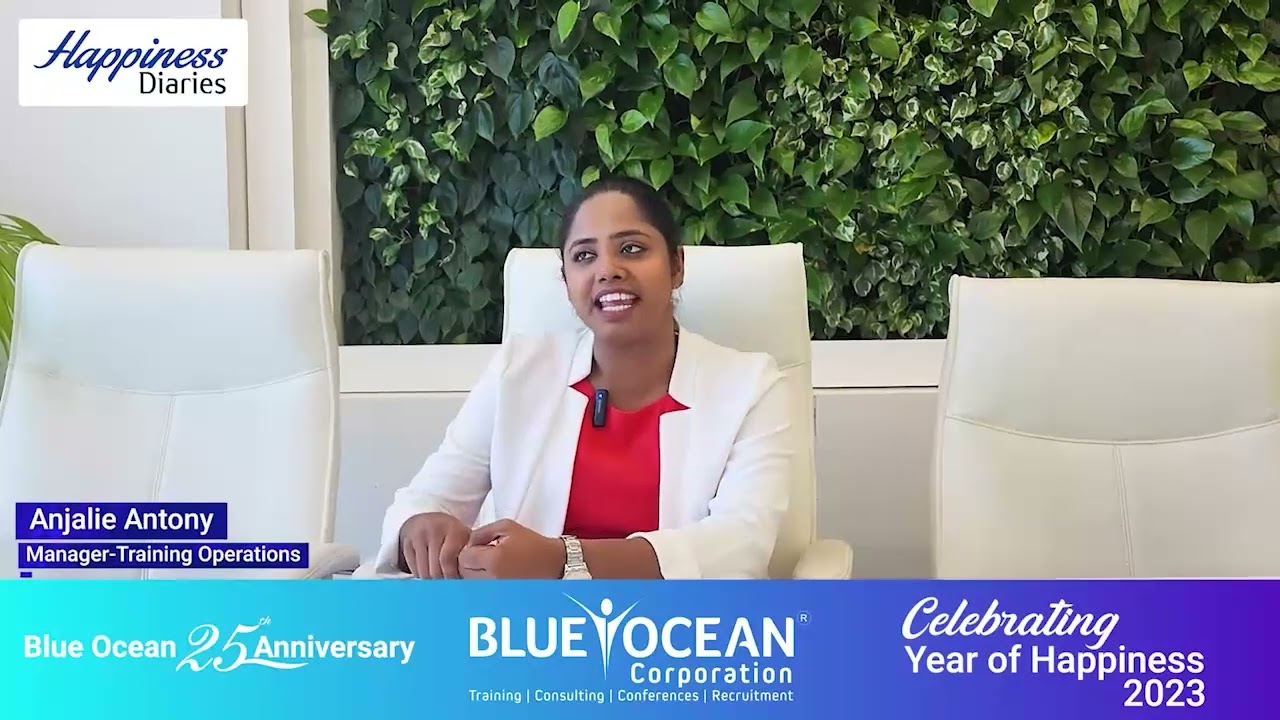 Blue Ocean Corporation Happiness Diaries 2023 - Anjalie Antony