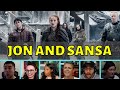 Reactors Reaction To SANSA STARK And JON SNOW Game Of Thrones 6x4 Book Of The Stranger
