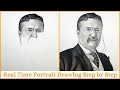 How to Draw Theodore Roosevelt - Real Time Portrait Drawing: A Step by Step Sketching Guide!