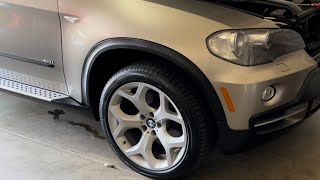 2008 BME X5 4.8i E70 N62 - Coolant Leak! - 101° Thermostat, Trans and Lower Coolant Hose Replacement