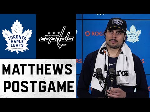 Auston Matthews Post Game ' Toronto Maple Leafs vs Washington Capitals ' April 14, 2022