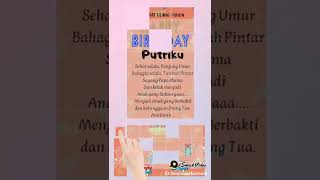 Download lagu Happy Birthday Putriku, Ucapan Selamat Ulang Tahun Putriku #happybirthday #selamatulangtahun mp3