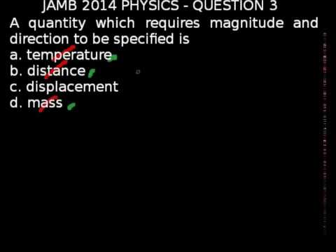 Q3 - JAMB Physics 2014 Past Questions and Answers