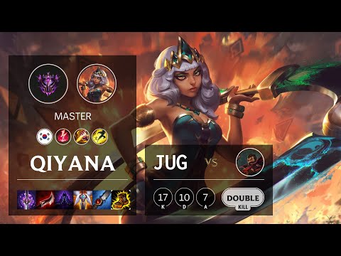 Qiyana Jungle vs Graves - KR Master Patch 10.15