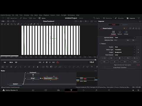 Davinci Resolve - Using the Planar Tracker to Stabilize on the X-Axis