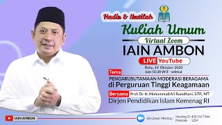 KULIAH UMUM IAIN AMBON TA 2020/2021