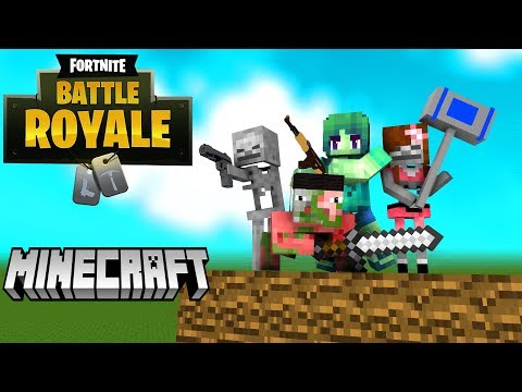 Monster School: FORTNITE BATTLE ROYALE CHALLENGE - Minecraft Animation