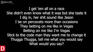 Young Thug Ft  Trouble   Thief In The Night (Lyrics on screen)