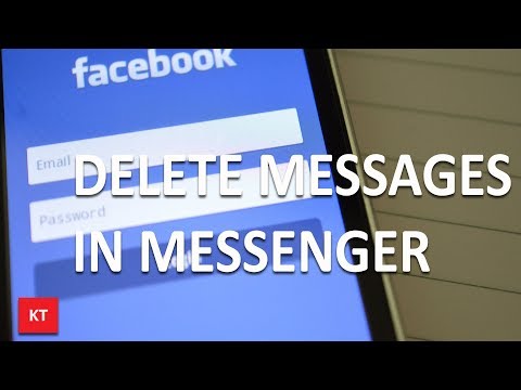 How to delete messages in messenger
