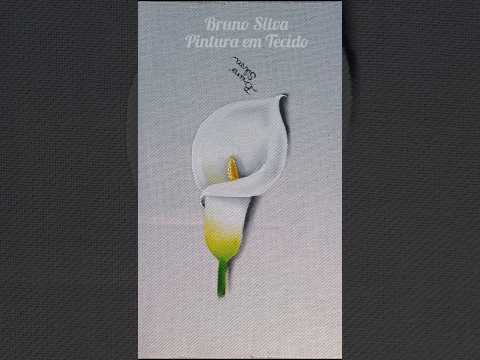 Copo de Leite Pintura em Tecido