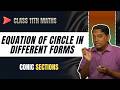 Equation Of Circle In Different Form Class 11 Maths Chapter 11 Conic Sections AhaGuru